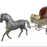 1870-1880 American Tin Horse Drawn Carriage by George Brown