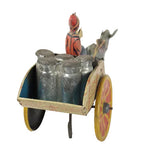1930's Marx / Unique Art Tin-Litho Wind-Up "Hee Haw Balky the Mule" Milk Delivery Wagon