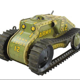 2 Tin-Litho Wind-Ups: Marx Tank Corps No. 12 & Ohio Art "Commando Joe" Crawling Soldier