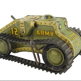 2 Tin-Litho Wind-Ups: Marx Tank Corps No. 12 & Ohio Art "Commando Joe" Crawling Soldier