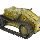 2 Tin-Litho Wind-Ups: Marx Tank Corps No. 12 & Ohio Art "Commando Joe" Crawling Soldier