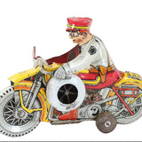 1940's-Early 1950's Marx Rookie Cop Tin-Litho Wind-up Motorcycle with Siren