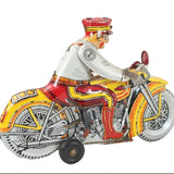 1940's-Early 1950's Marx Rookie Cop Tin-Litho Wind-up Motorcycle with Siren