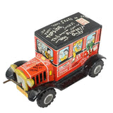 Marx Line Mar (Japan) 1940's Tin-Litho College Graffiti Friction Drive Jalopy