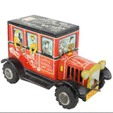Marx Line Mar (Japan) 1940's Tin-Litho College Graffiti Friction Drive Jalopy