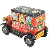 Marx Line Mar (Japan) 1940's Tin-Litho College Graffiti Friction Drive Jalopy