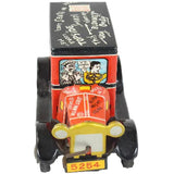 Marx Line Mar (Japan) 1940's Tin-Litho College Graffiti Friction Drive Jalopy