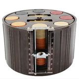 Rare 1930's Bakelite Art-Deco Count-Rite Poker Chip Holder with Chips, Cover, Cards & Chip Counter