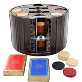 Rare 1930's Bakelite Art-Deco Count-Rite Poker Chip Holder with Chips, Cover, Cards & Chip Counter