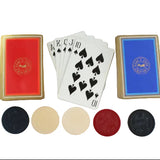 Rare 1930's Bakelite Art-Deco Count-Rite Poker Chip Holder with Chips, Cover, Cards & Chip Counter