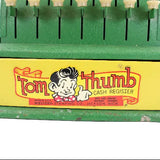 Vintage Tom Thumb Green Metal Toy Cash Register
