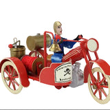 Tucher & Walther (Germany) Tin Wind-Up Fireman Motorcycle & Side Car