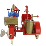 Tucher & Walther (Germany) Tin Wind-Up Fireman Motorcycle & Side Car