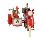 Tucher & Walther (Germany) Tin Wind-Up Fireman Motorcycle & Side Car