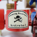 Tucher & Walther (Germany) Tin Wind-Up Fireman Motorcycle & Side Car