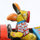 Masuya (Japan) Tin-Litho Friction Drive Hot Rod with Duck Driver