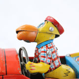 Masuya (Japan) Tin-Litho Friction Drive Hot Rod with Duck Driver