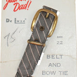 1950's Store Card Display- "Just Like Dad" - Deluxe Belt & Bow Tie
