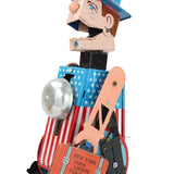 1950 - Early 1960's Mego S.Y. Japan Tin-Litho Wind-Up Peace Corps Man with Box