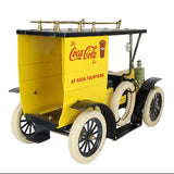 Model of a vintage Coca-Cola delivery truck on a white background
