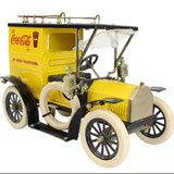 Model of a vintage truck with Coca-Cola branding on a white background