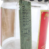 Antique Prince Albert Tobacco Glass Jar with Tax Stamp, Lid & Old Box Matches