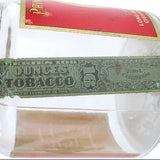 Antique Prince Albert Tobacco Glass Jar with Tax Stamp, Lid & Old Box Matches