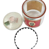 Antique Prince Albert Tobacco Glass Jar with Tax Stamp, Lid & Old Box Matches