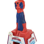 Red and blue Spider-Man figure with packaging on a white background