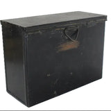 WWII Johnson & Johnson Metal Hanging Box of First Aid for Wounds Packets - 3 Unopened Packets Included