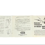 2 - Early 1960's Dick Tracy Two-Way Wrist Radio Toys with Boxes