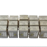 Multiple small boxes with labels on a white background