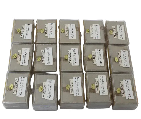 Row of small gray boxes with labels on a white background