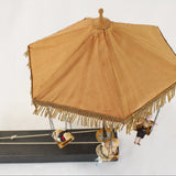 1930's German Musical Manivelle Six Swing Carousel Automation Toy