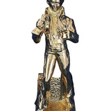 1977 Elvis Presley Gold Limited Edition McCormick Bourbon Bottle With Music Box & Case