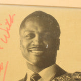Smokin Joe Frazier Autographed Black & White Photo