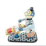 1950s TPS Tin Litho Wind-Up Barber Shop - Cat Shaving a Rabbit