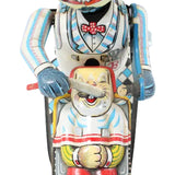 1950s TPS Tin Litho Wind-Up Barber Shop - Cat Shaving a Rabbit