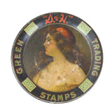 Antique S&H Green Trading Stamps Advertising Tip Tray